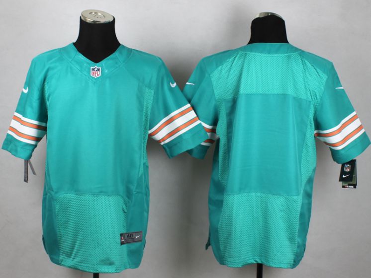 Men Miami Dolphins Blank Green Elite Nike NFL Jerseys->->NFL Jersey
